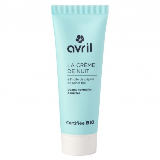 Crème de nuit peaux normales et mixtes - 50 ml - certifié bio